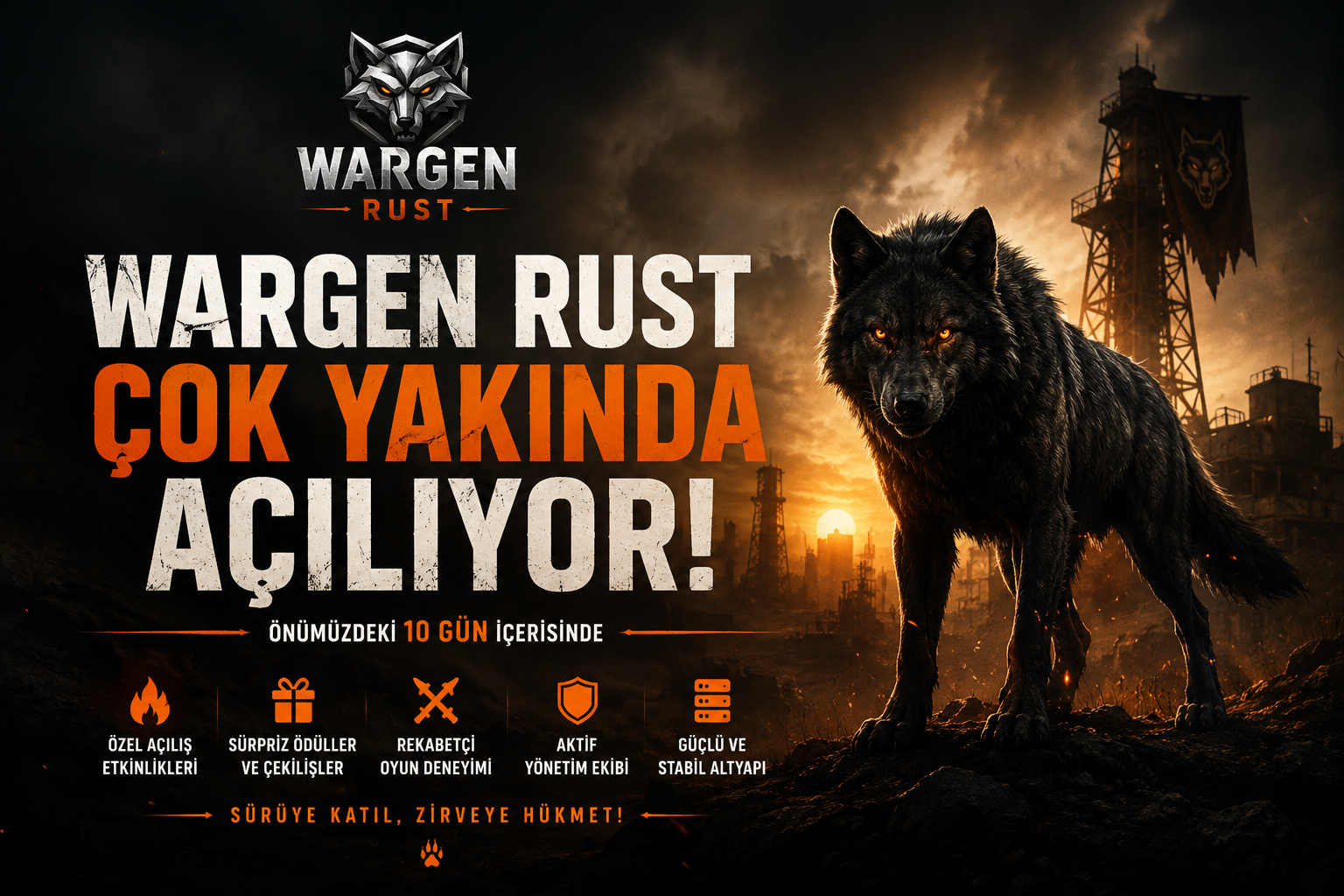 ⏳ Wargen Rust Çok Yakında Açılıyor!